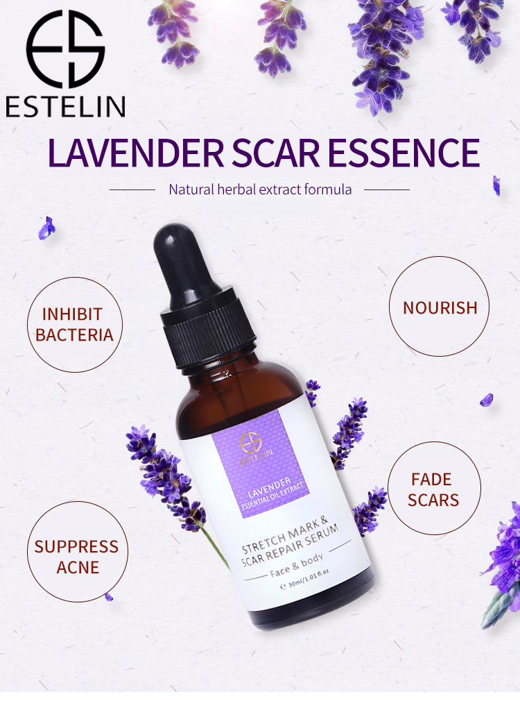 سرم لاوندر ترمیم جای جوش و زخم استلین 30میل ESTELIN Lavender Essential Oil Extract