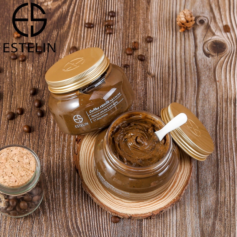 اسکراب قهوه و وانیل صورت و بدن استلین اورجینال250گرم ESTELIN Coffee Vanilla Body – Face Scrub