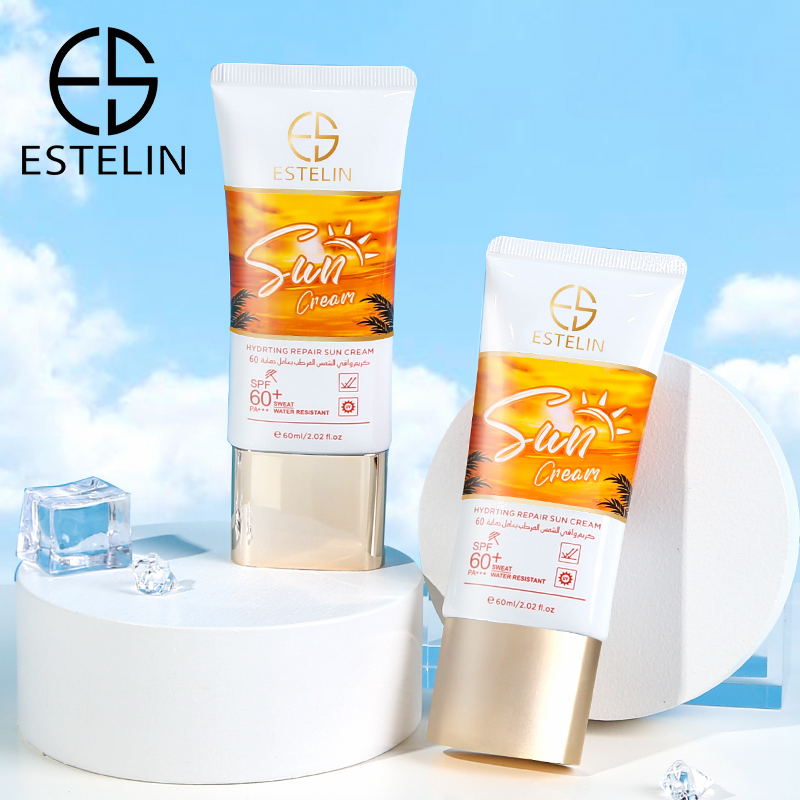 کرم ضدآفتاب آبرسان و ترمیمکننده استلین اورجینال SPF60 حجم60میل ESTELIN Hydrating Repair Sun Cream 1 کرم ضدآفتاب آبرسان و ترمیمکننده استلین اورجینال SPF60 حجم60میل ESTELIN Hydrating Repair Sun Cream