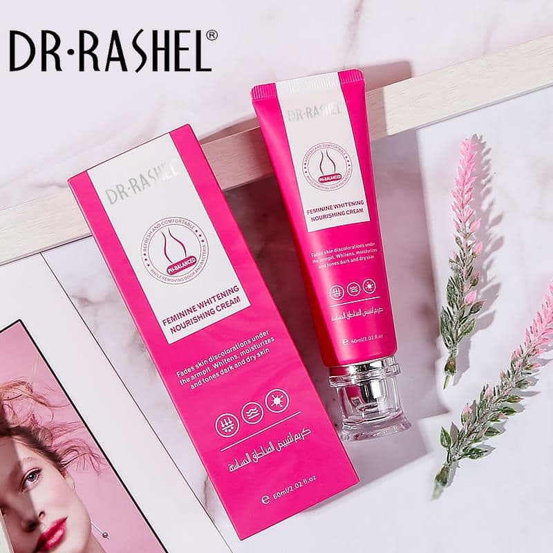 کرم سفیدکننده نواحی خصوصی بانوان دکتر راشل اورجینال حجم60میل Dr Rashel Feminine Whitening Nourishing Cream