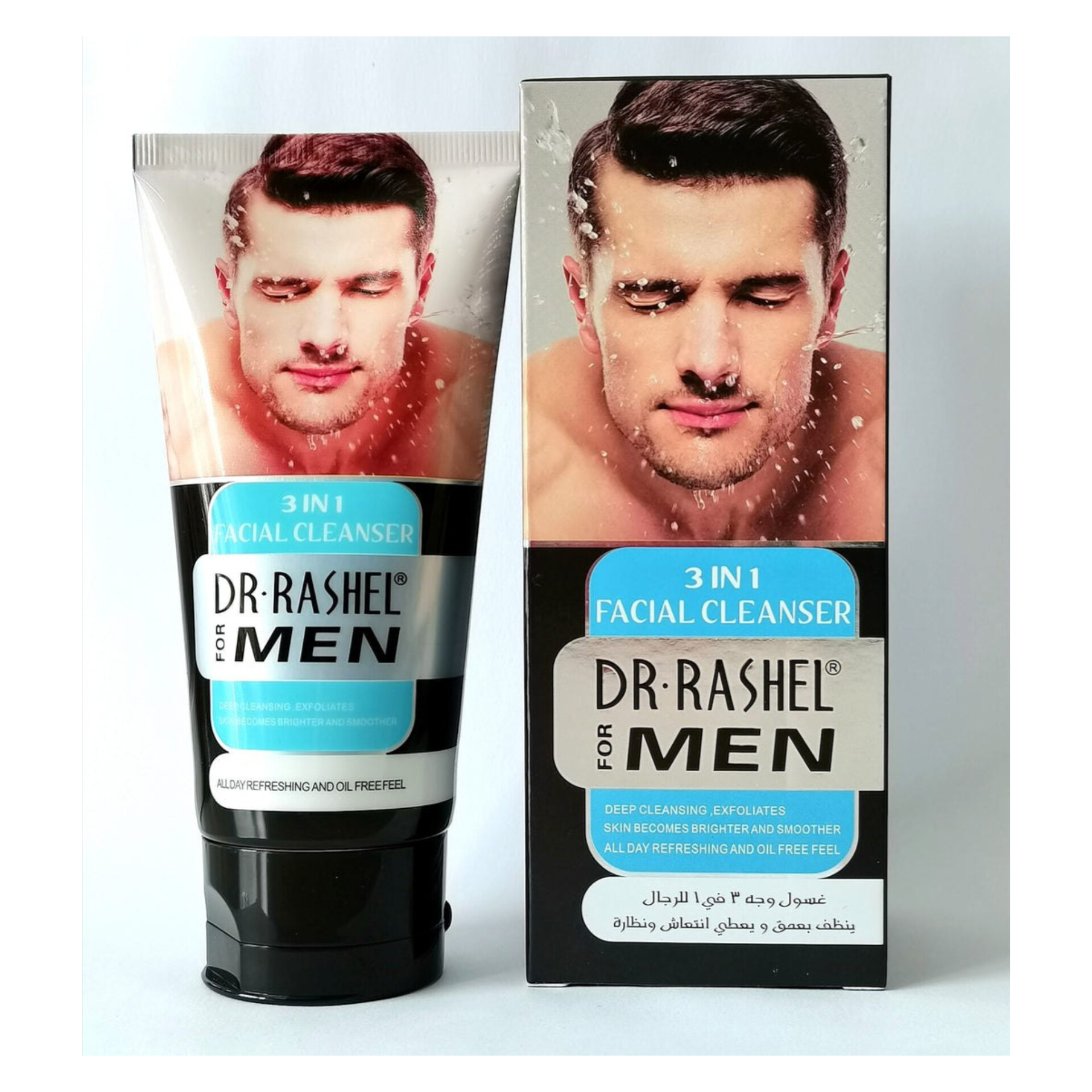 ️شوینده صورت مردانه دکتر راشل حجم 100 میل DR.RASHEL For MEN 3 in 1 Facial Cleanser