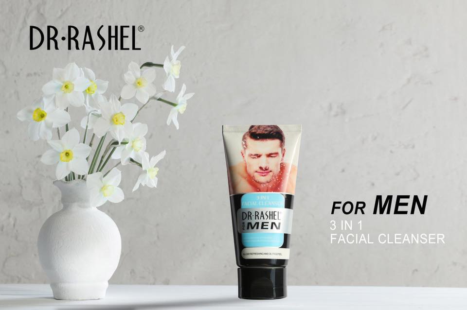 ️شوینده صورت مردانه دکتر راشل حجم 100 میل DR.RASHEL For MEN 3 in 1 Facial Cleanser