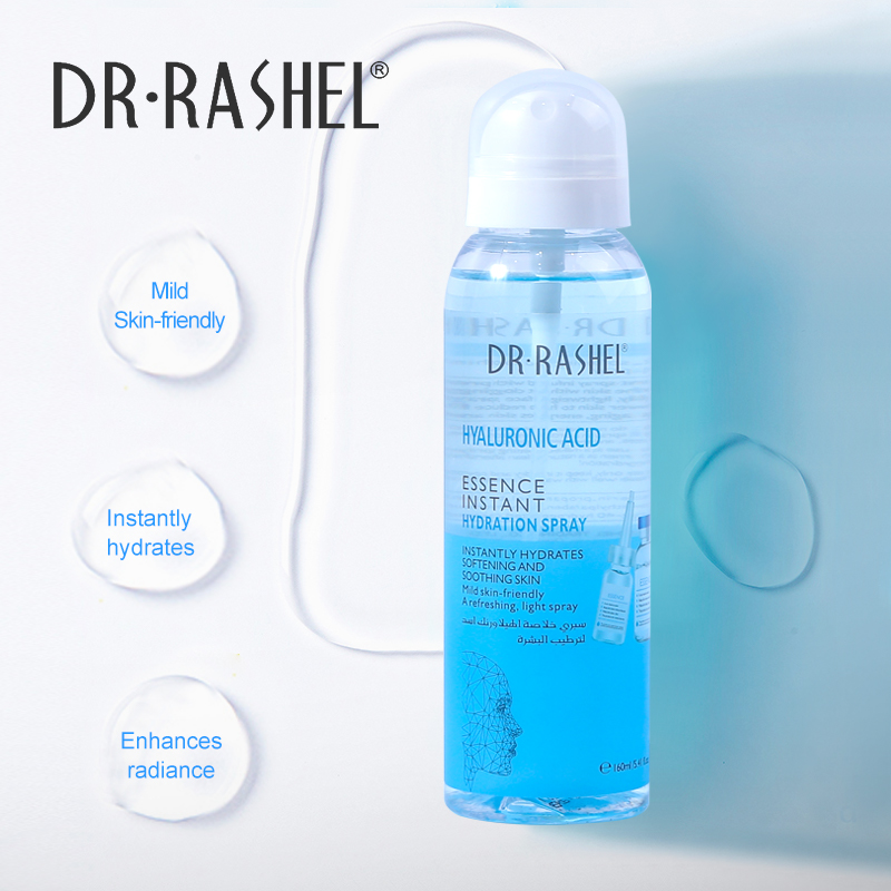 اسپری آبرسان فوری هیالورونیک اسید دکتر راشل حجم160میل DR.RASHEL Hyaluronic Acid Essence Instant Hydration Spray