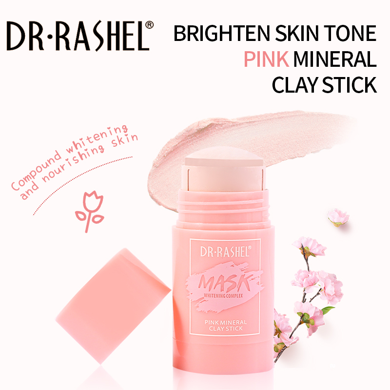 ماسک خاک رس استیکی شکوفه سفیدکننده دکتر راشل حجم42گرم DR RASHEL Whitening Complex Pink Mineral Clay Stick