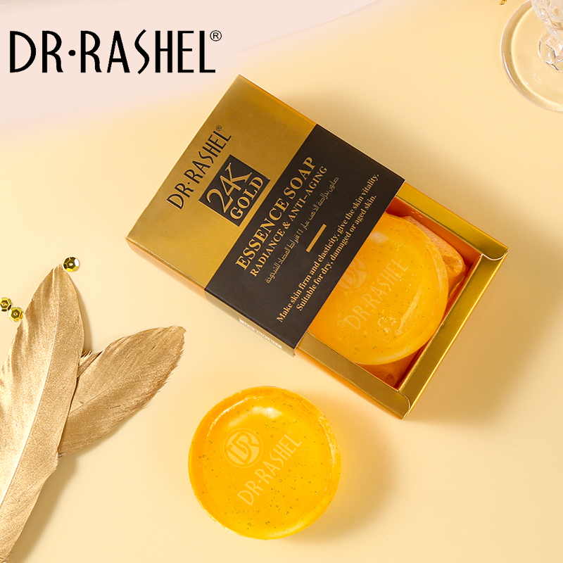 صابون طلا 24kدکتر راشل ضدچروک و روشن کننده 100گرم DR.RASHEL 24K GOLD RADINANCE & ANTI-AGING SOAP