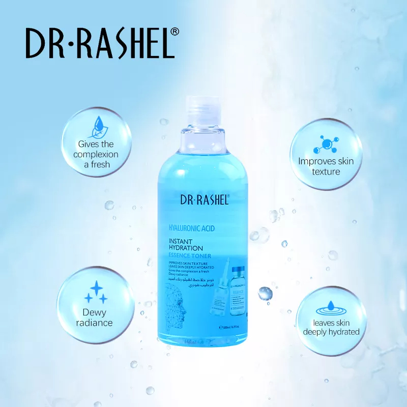 تونر آبرسان هیالورونیک اسید دکتر راشل 500میل DR.RASHEL Hyaluronic Acid Instant Hydration Toner