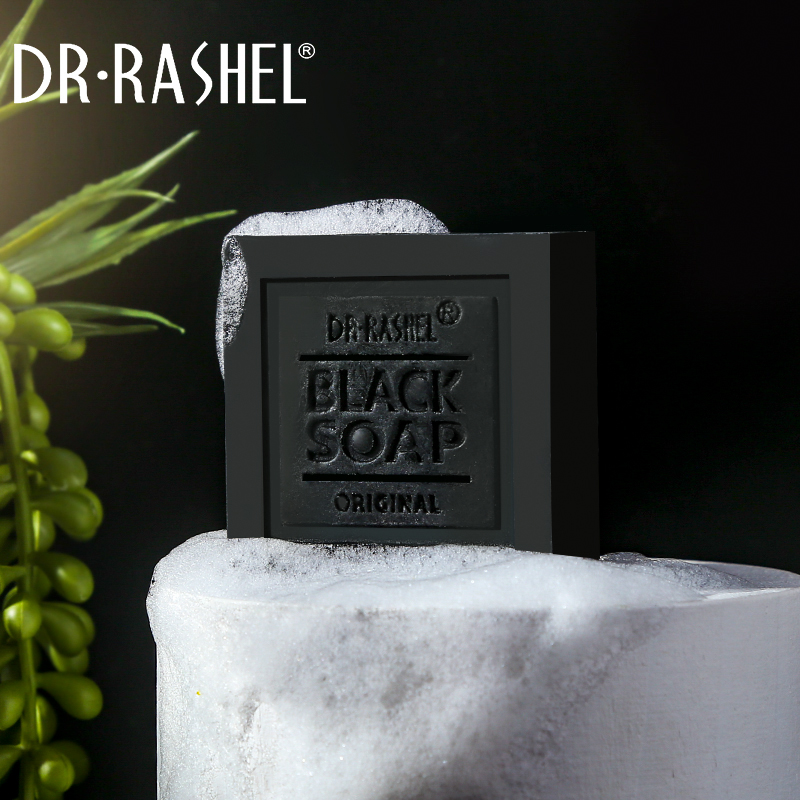 صابون ضدجوش ذغال و کلاژن دکترراشل حجم100گرم DR RASHEL Collagen & Charcoals Black Soap