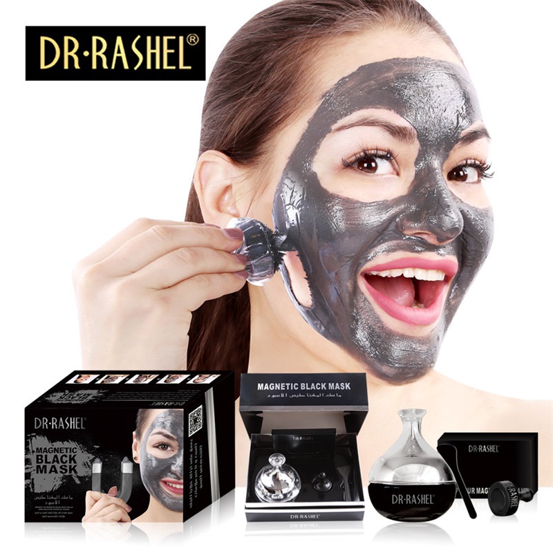 ماسک مغناطیسی زغال ضدپیری دکترراشل ( ماسک مگنتی ) حجم80گرم DR.RASHEL Magnetic black Face Mask
