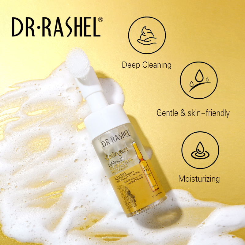 موس پاکسازی کننده و ضد پیری کلاژن دکتر راشل حجم125میل DR.RASHEL COLLAGEN ESSENCE CLEANSING MOUSSE