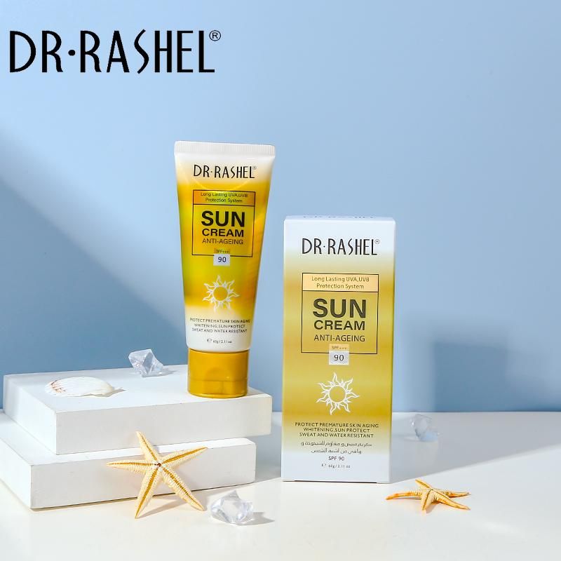 کرم ضد آفتاب spf+++90 دکتر راشل اورجینال ضدپیری ۶۰ گرم Dr.Rashel SunCream Anti-Ageing Spf+++90