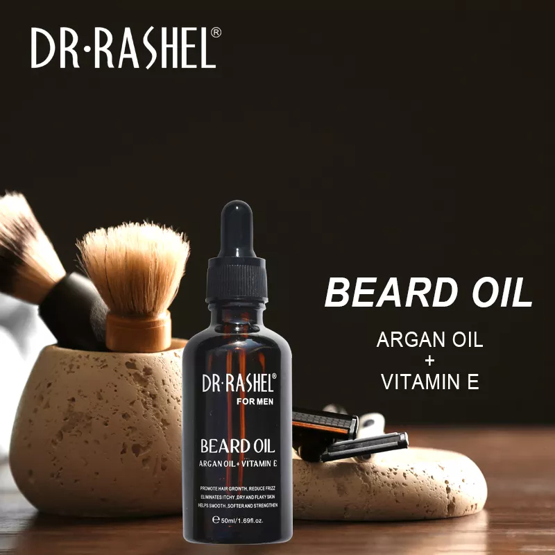 روغن ریش دکتر راشل 50میل DR.RASHEL Argan Oil and Vitamin E Men Beard Oil