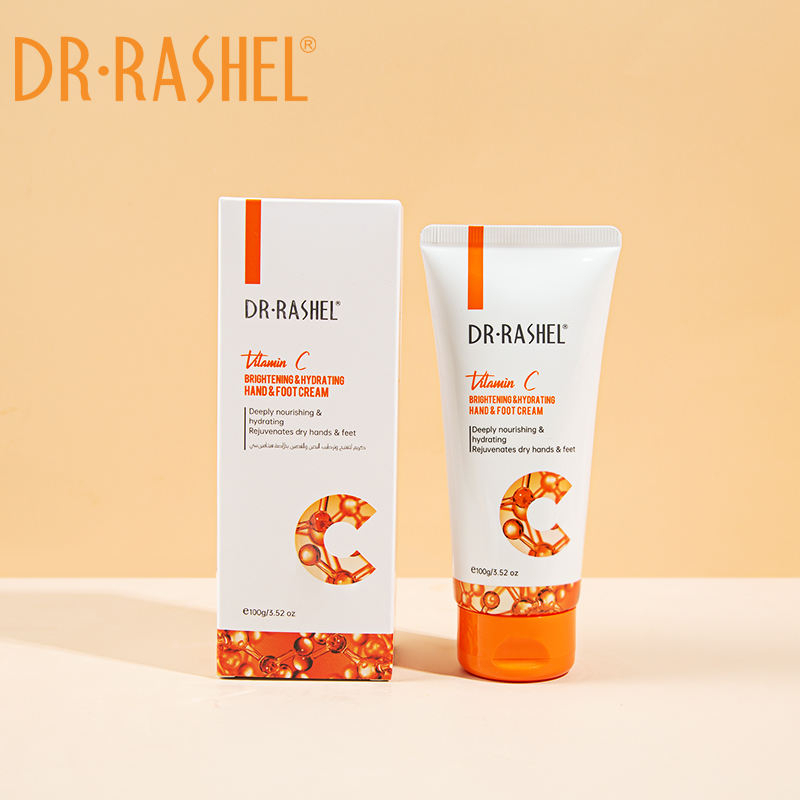 کرم آبرسان و روشن کننده پا و دست ویتامینC دکتر راشل DR.RASHEL Vitamin C Brightening & Hydrating Hand & Foot Cream