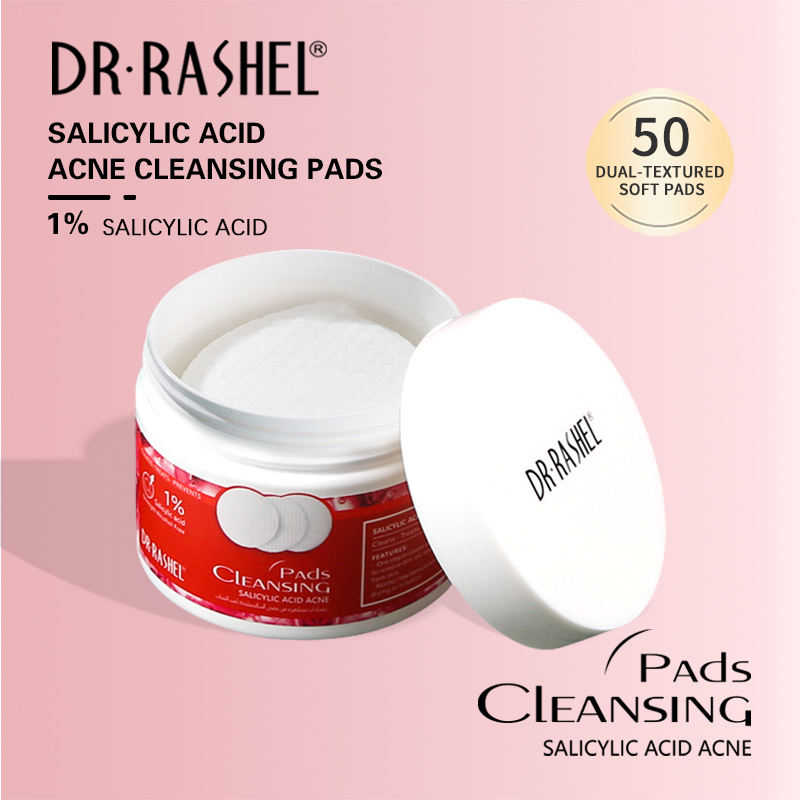 پد ضدجوش سالیسیلیک اسید (BHA) 1% دکتر راشل DR.RASHEL Salicylic Acid Acne Cleansing Pads 1%