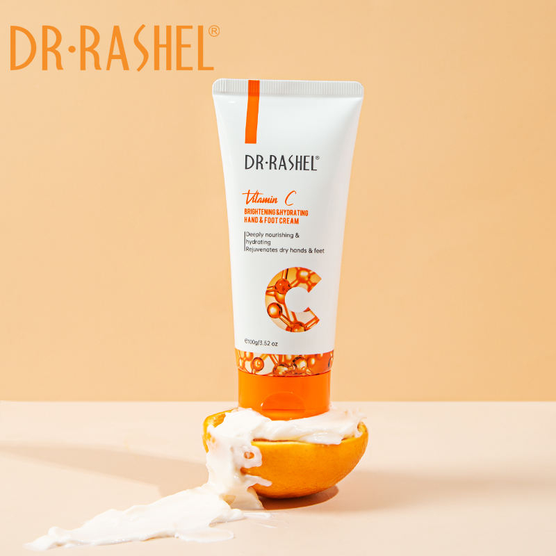 کرم آبرسان و روشن کننده پا و دست ویتامینC دکتر راشل DR.RASHEL Vitamin C Brightening & Hydrating Hand & Foot Cream