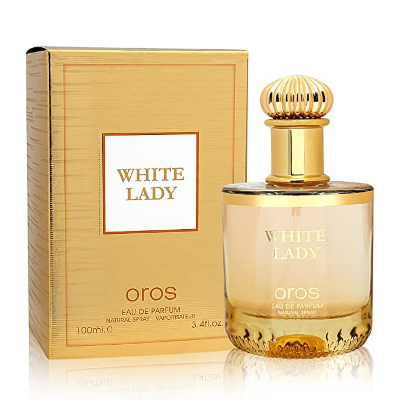 عطر ادکلن زنانه فرگرانس ورد ورساچه اروس زنانه ( وایت لیدی اروس ) Fragrance World White Lady Oros حجم 100 میل