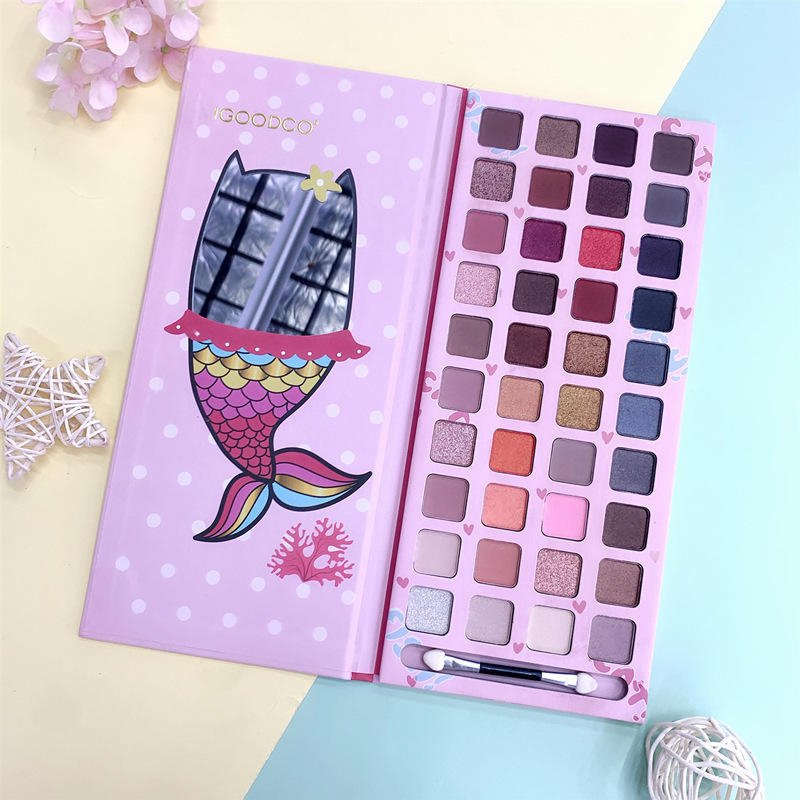 سایه چشم 40 رنگ گربه ماهی آی گود کو اورجینال IGOODCO Cat Fish 40 Pigmented colors Eyeshadow Palette