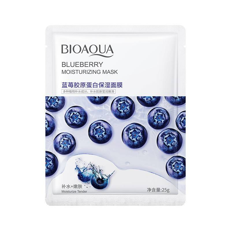 ماسک ورقه ای بلوبری بیوآکوا BIOAQUA