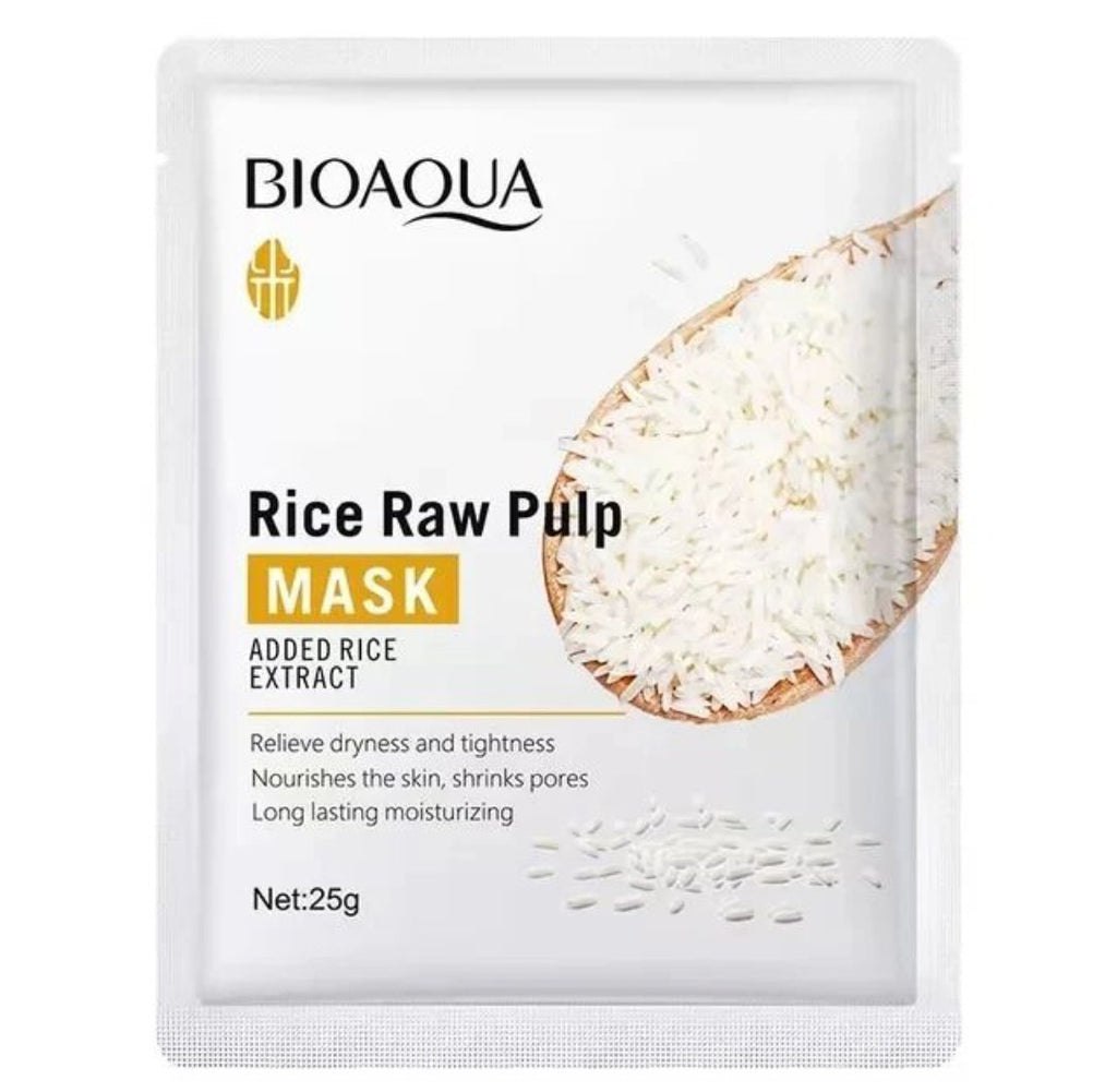 ماسک ورقه ای صورت برنج بیوآکوا BIOAQUA