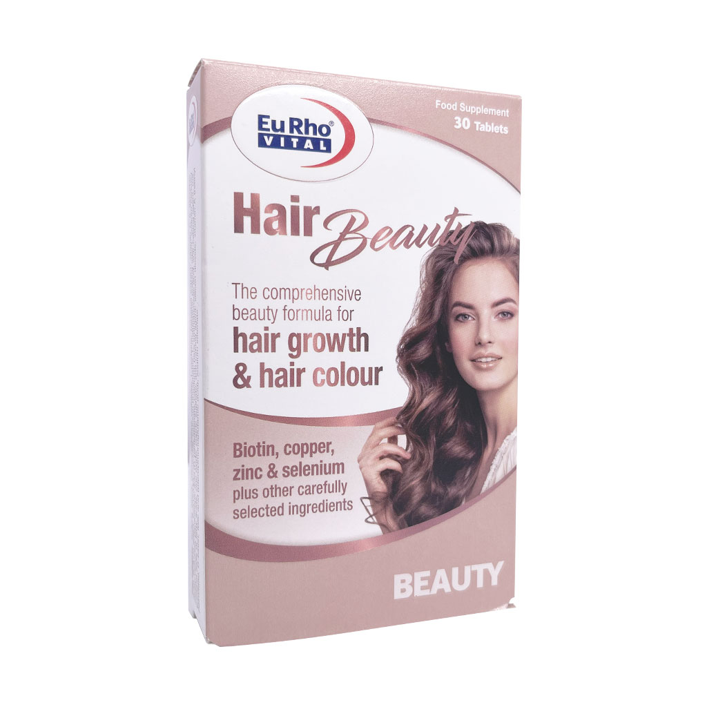 قرص هیر بیوتی یوروویتال 30 عدد Eurhovital Hair Beauty 30 Tablets
