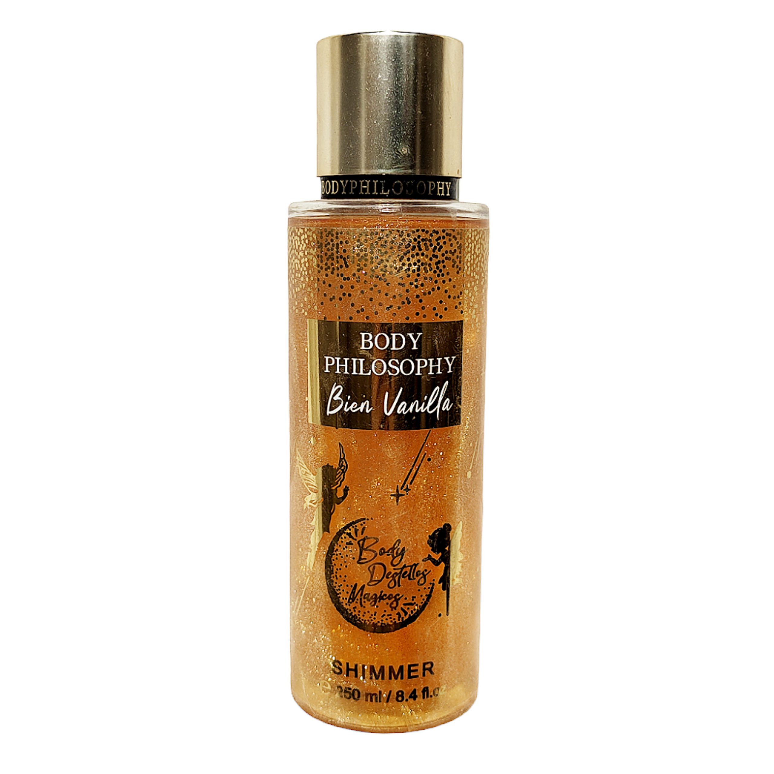 بادی اسپلش اکلیلی بادی فیلسوفی مدل بیین وانیلا شیمر 250 میل BODY PHILOSOPHY Body Splash Bien Vanilla Shimmer