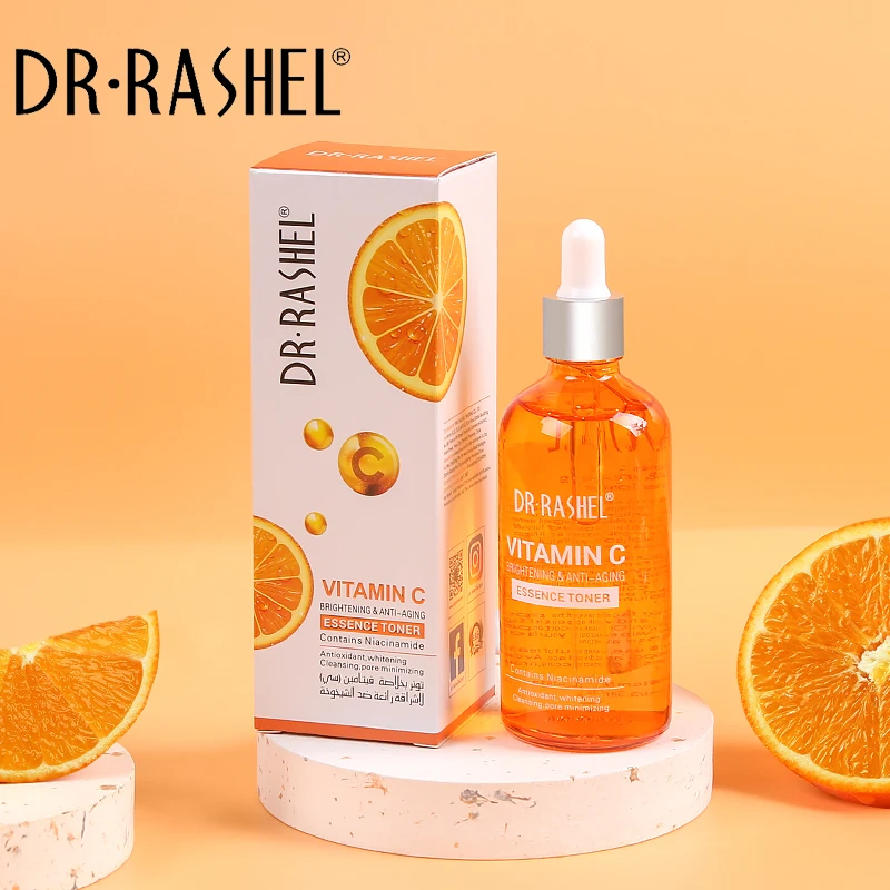 تونر اسانس ویتامین سی دکتر راشل 100میل DR.RASHEL Vitamin C Essence Face Toner
