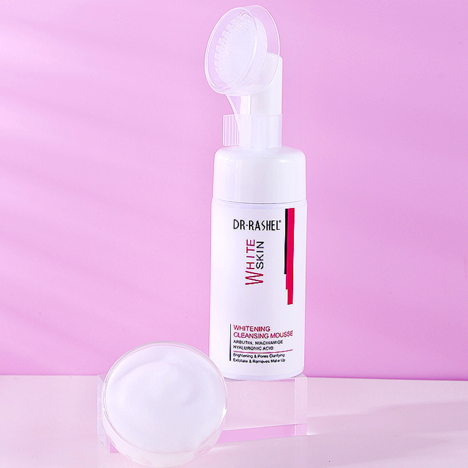 فوم شستشو نیاسینامید و آربوتین دکترراشل ضدلک ( موس ) حجم 115میل DRRASHEL Whitening Cleansing Mousse