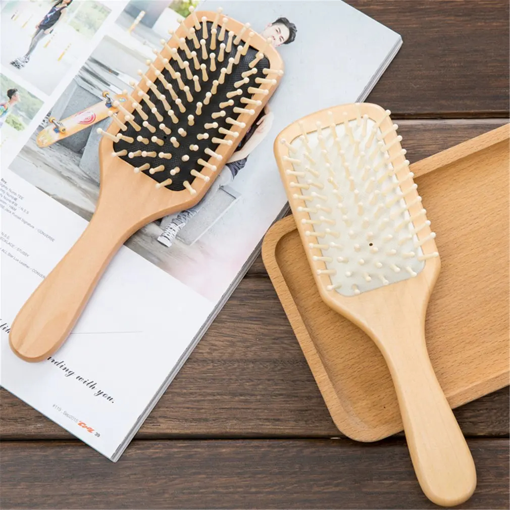 برس مو چوبی طبیعی کاهش موخوره اورجینال Wooden Hair Brush