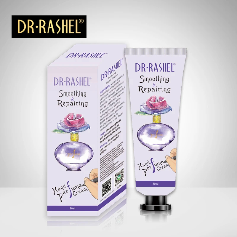 کرم دست معطر صاف و ترمیم کننده دکتر راشل 80گرم DR.RASHEL Smoothing & Repairing Hand Perfume Cream