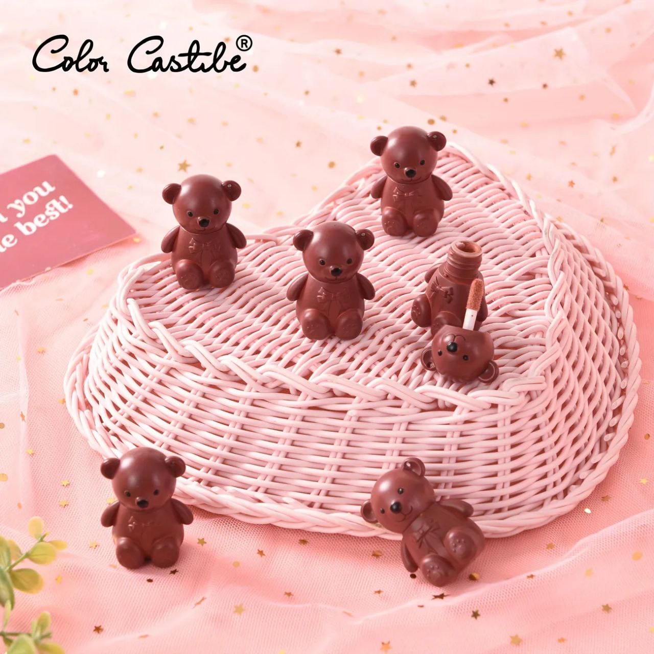 رژ لب خرسی مات کالر کاستل اورجینال Color Castele Bear LipGloss
