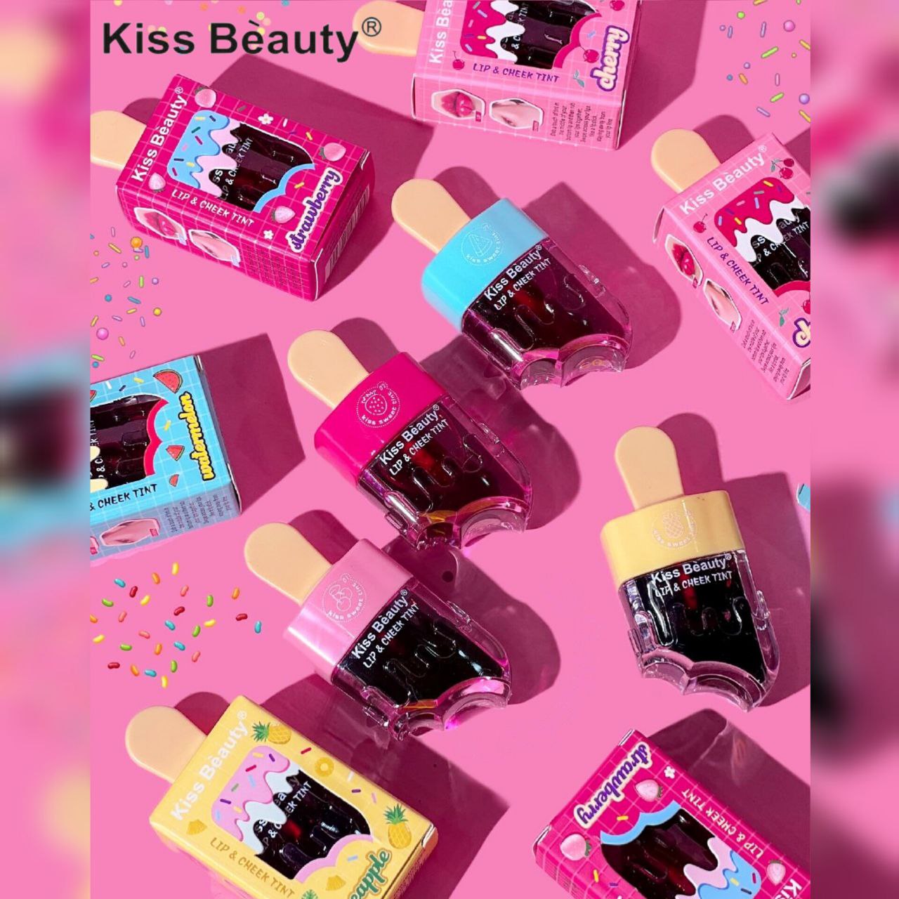 تینت ژله ای بستنی کیس بیوتی  7میل KISSBEAUTY Jelly Tint Sweet Ice Cream