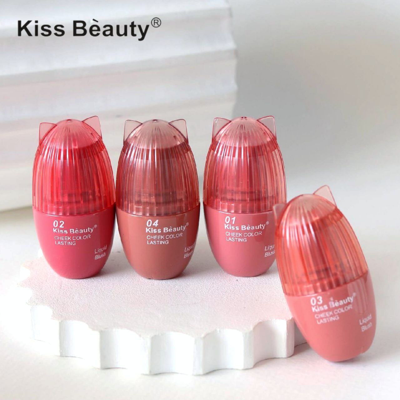 رژگونه مایع کیس بیوتی مدل گربه 5میل KISSBEAUTY Liquid blush