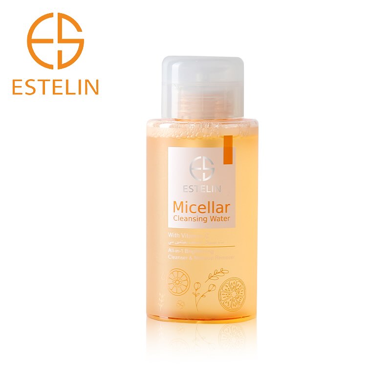میسلار واتر ویتامین سی استلین مدل پمپی 300میل Estelin Micellar Cleansing Water With Vitamin C