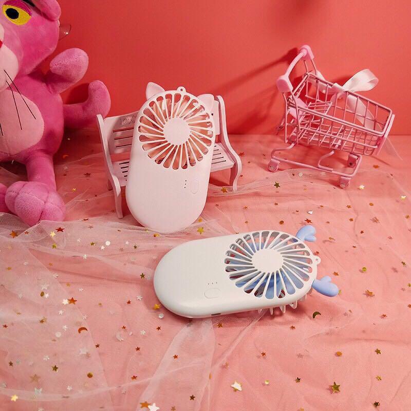 پنکه شارژی چراغ دار مدل گربه ( مینی فن ) 2حالته Mini Fan