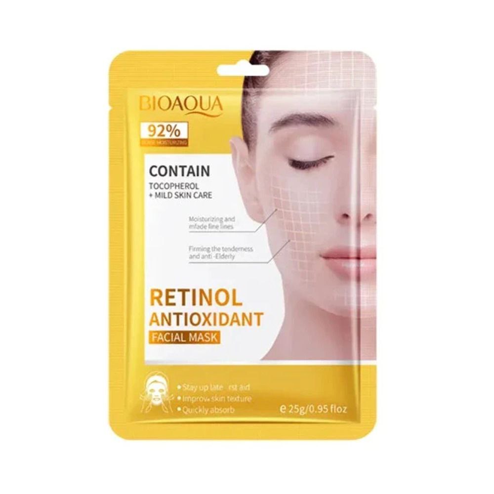 ماسک ورقه ای رتینول 92%بیواکوا  BIOAQUA
