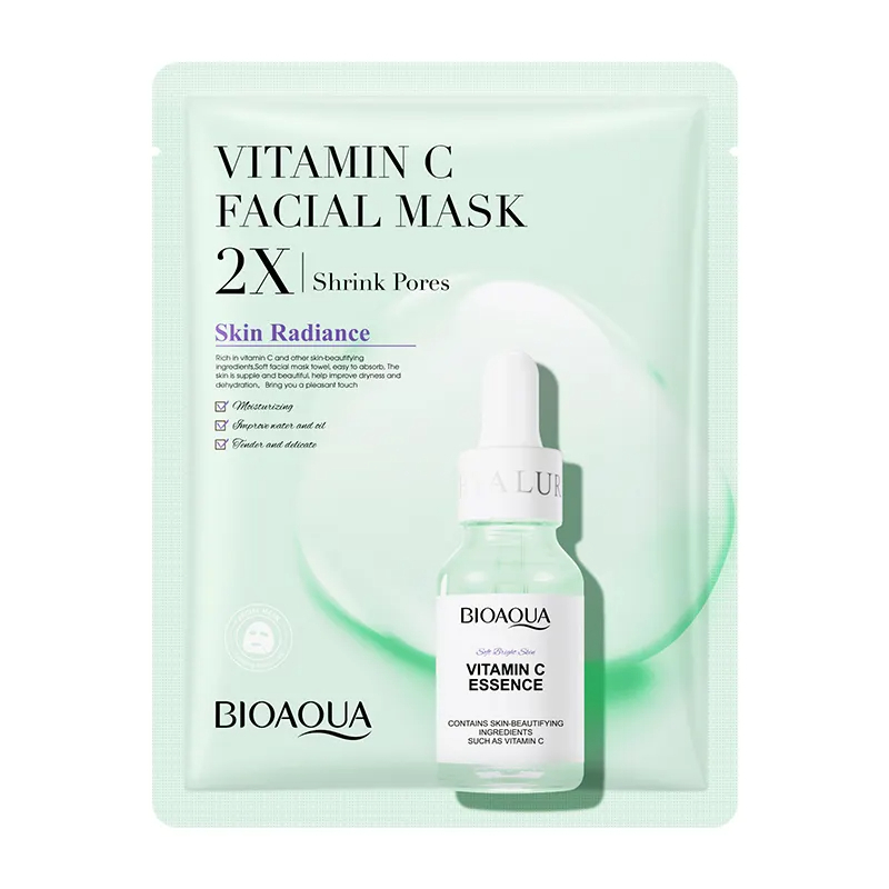 ماسک ورقه ای ویتامین سی 2X بیواکوا 30گرم BIOAQUA