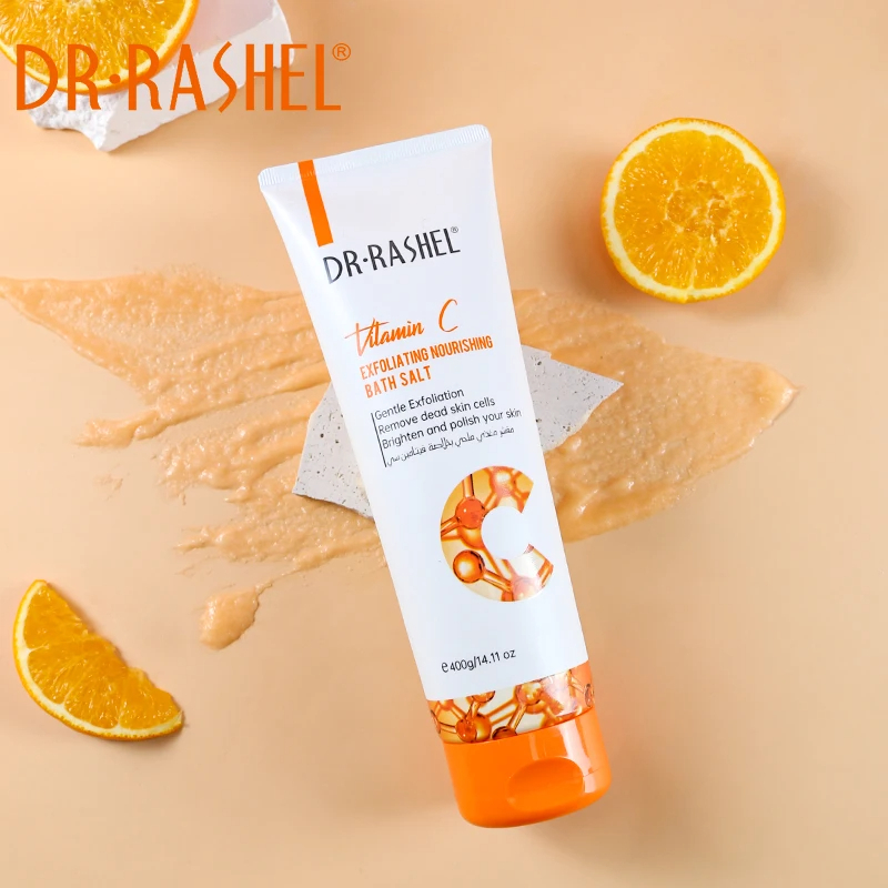نمک حمام ویتامین سی دکترراشل 400گرم DR.RASHEL Vitamin c exfoliating nourishing bath salt
