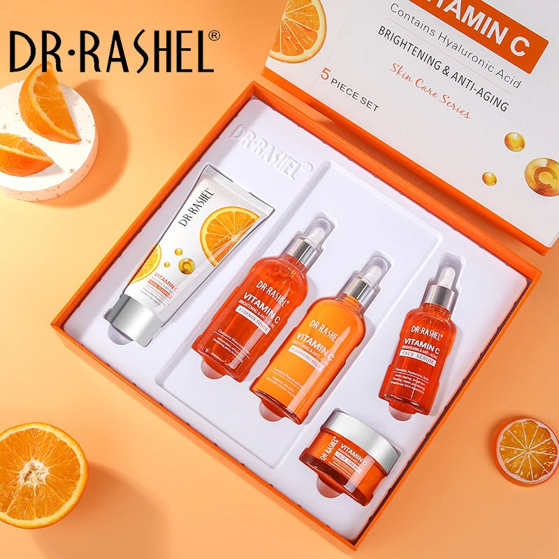 پک ویتامین سی دکترراشل 5 عددی ( پک مراقبت پوستی ) DR RASHEL Vitamin C 5pcs Skin Care Set