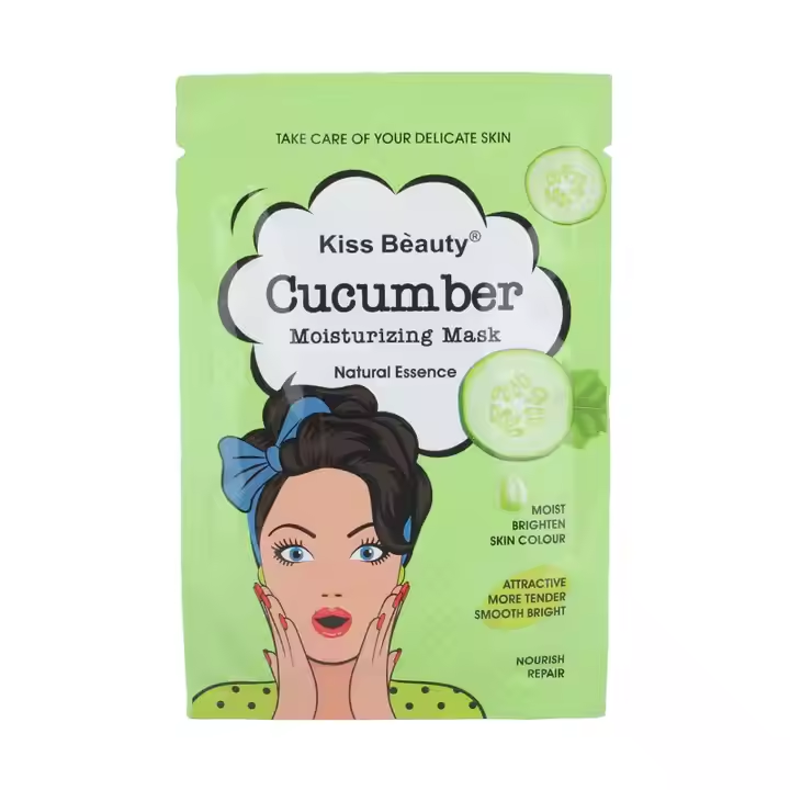 ماسک ورقه ای خیار کیس بیوتی  Kiss Beauty Cucumber Moisturizing Mask