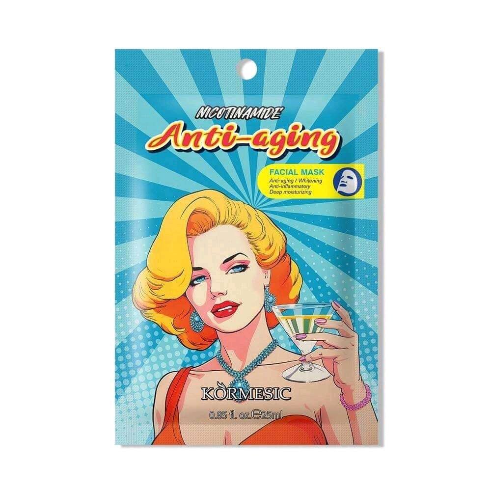 ماسک ورقه ای نیکوتینامید کورمسیک KORMESIC Nicotinamide Anti-aging Mask