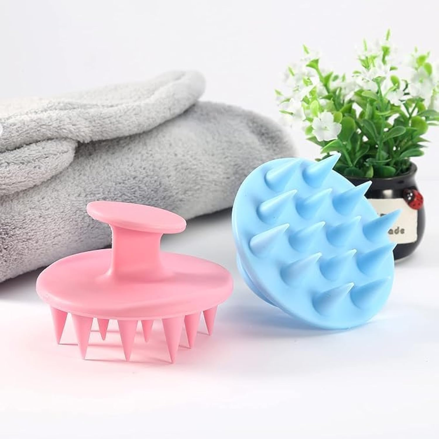 براش ماساژور سر سیلیکونی نرم Scalp Massager Soft Silicone Brush