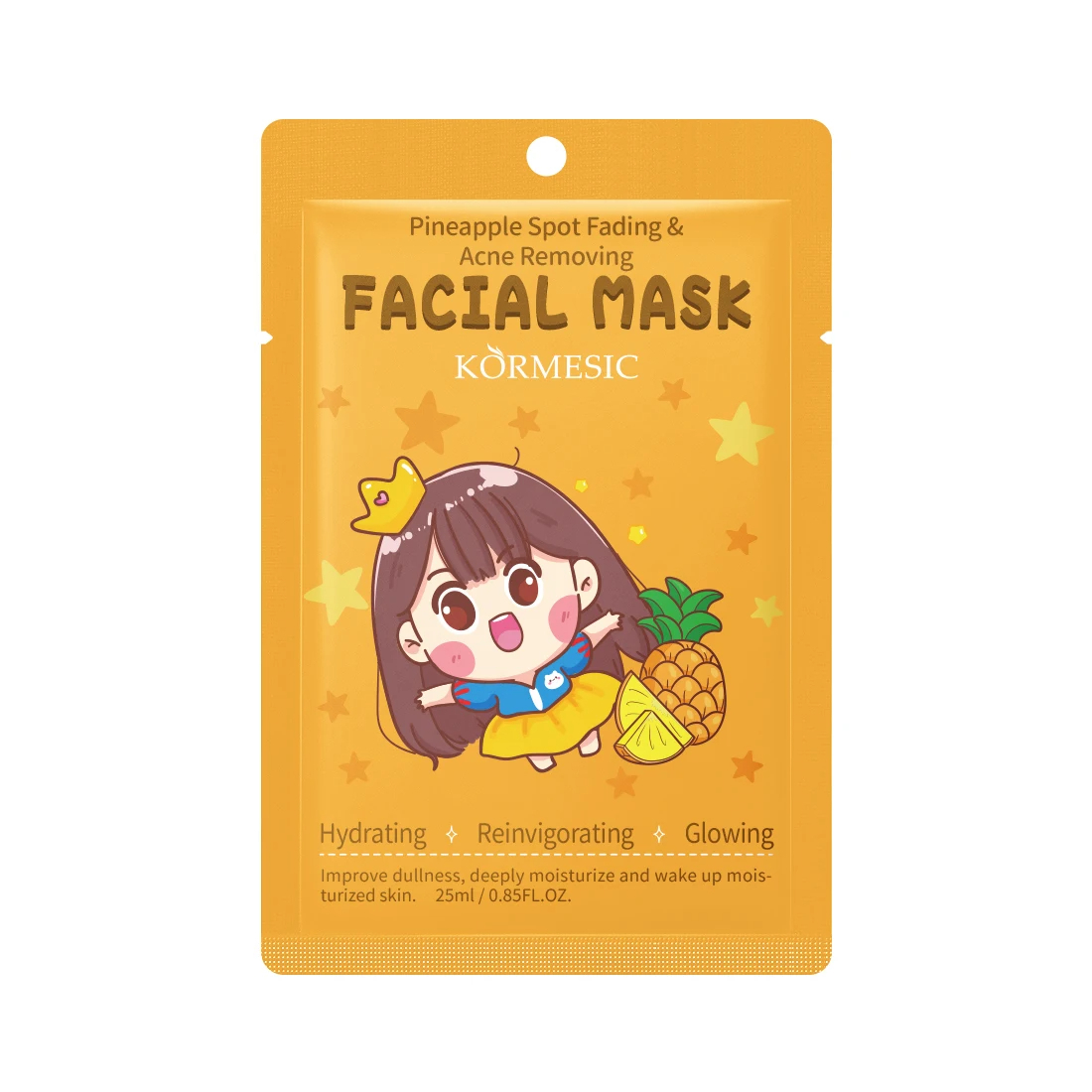 ماسک ورقه ای آناناس کورمسیک KORMESIC Pineapple Facial Mask