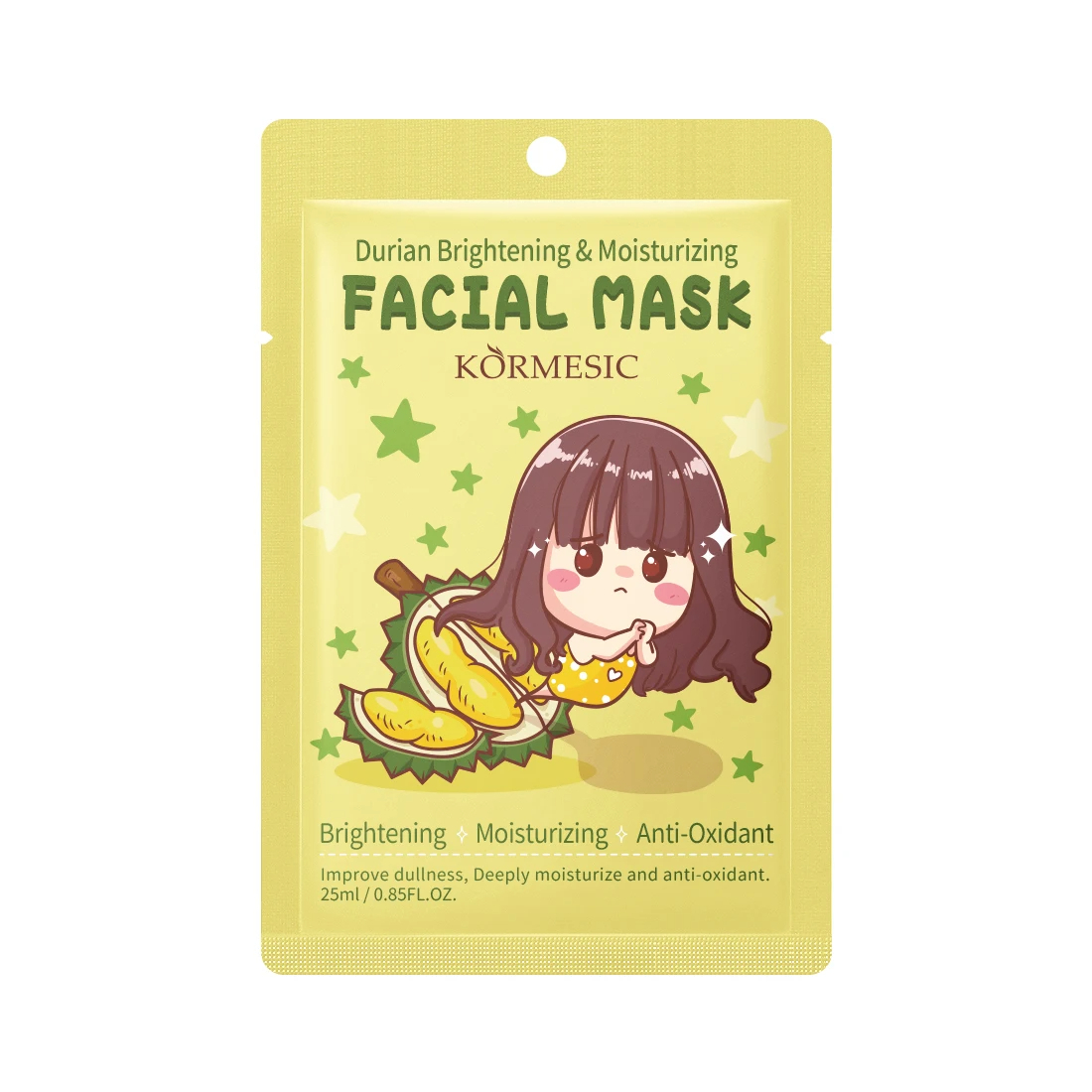 ماسک ورقه ای خارگیل کورمسیک KORMESIC Durian Facial Mask