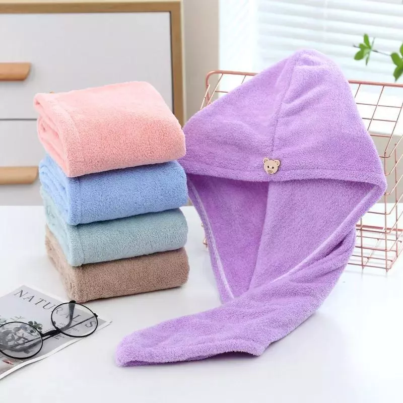 حوله سر کلاهی میکروفایبر وارداتی  Hair Microfibre Towel Cap