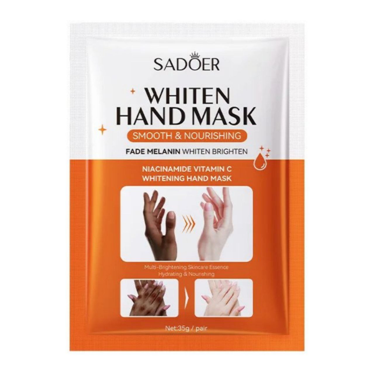 ماسک دست ویتامین سی و نیاسینامید سادور اورجینال SADOR Niacinamide Vitamin C Whiten Hand Mask
