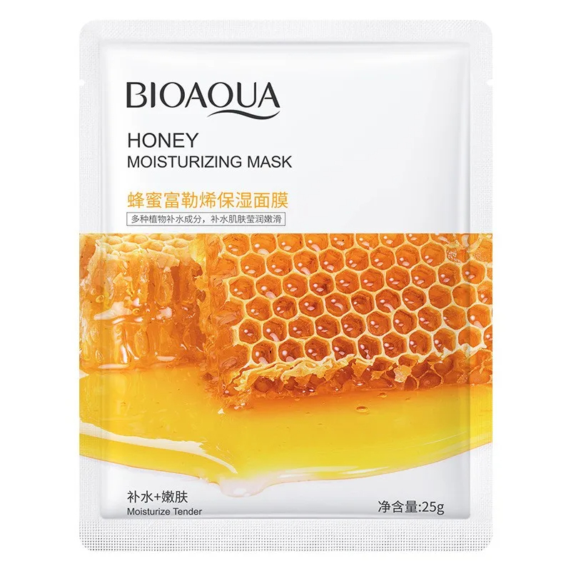 ماسک ورقه ای عسل و فولرن بیوآکوا BIOAQUA Honey Moisturizing Mask