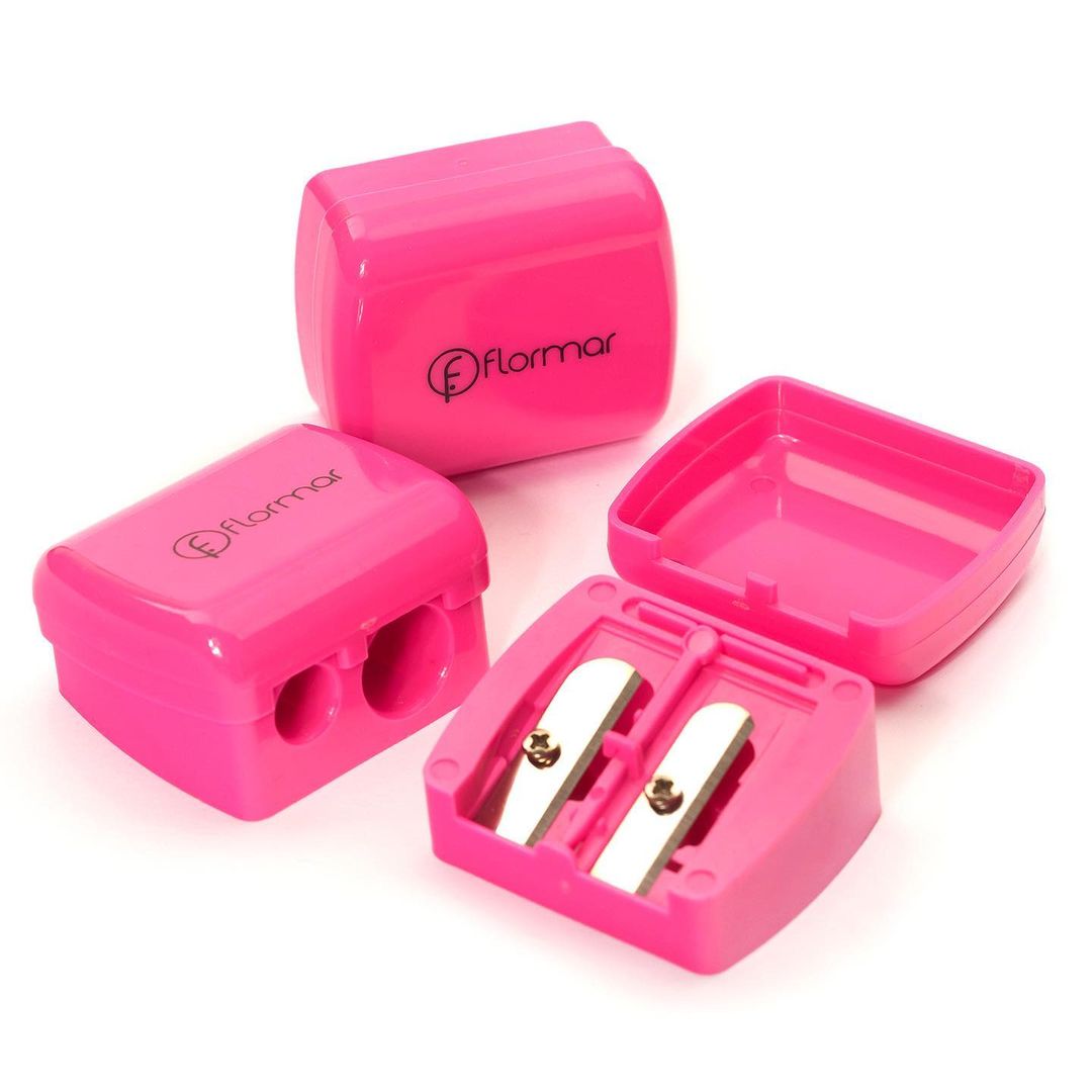 تراش آرایشی فلورمار دوقلو صورتی اورجینال flormar Dou Sharpener