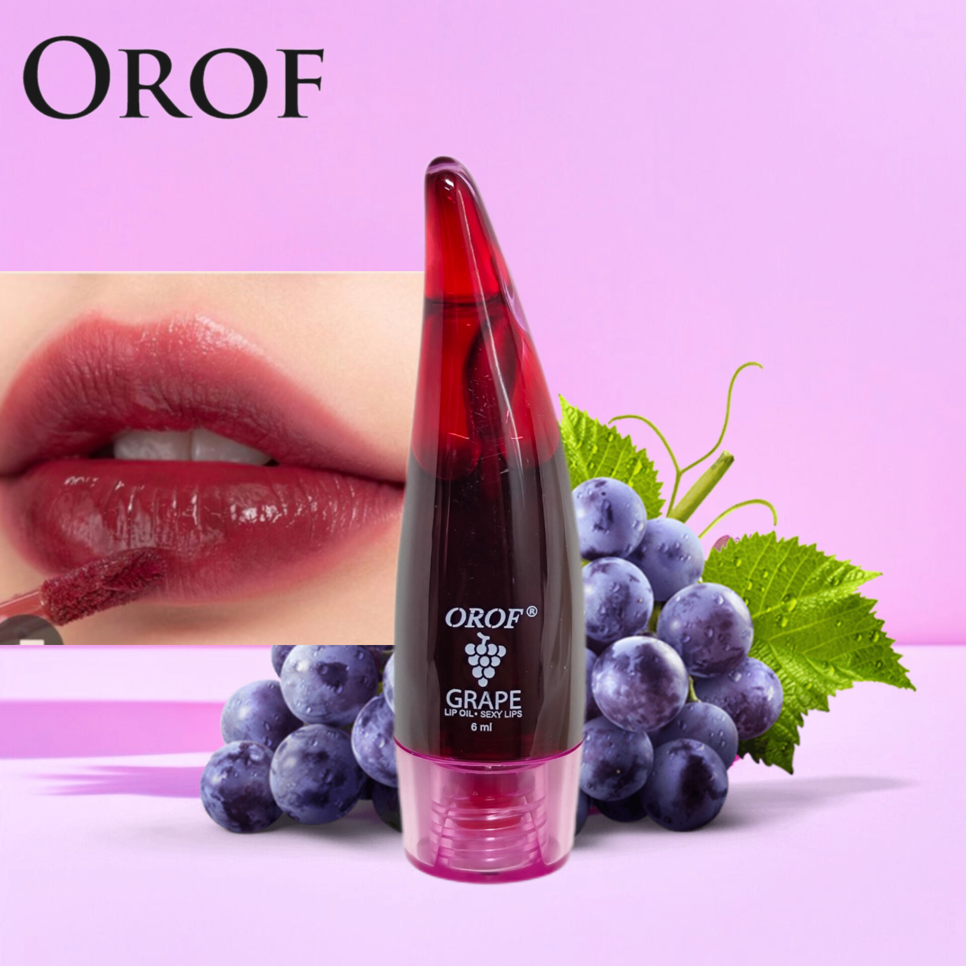تینت لب اوروف انگور مدل شاخکی OROF Grap Lip Tint