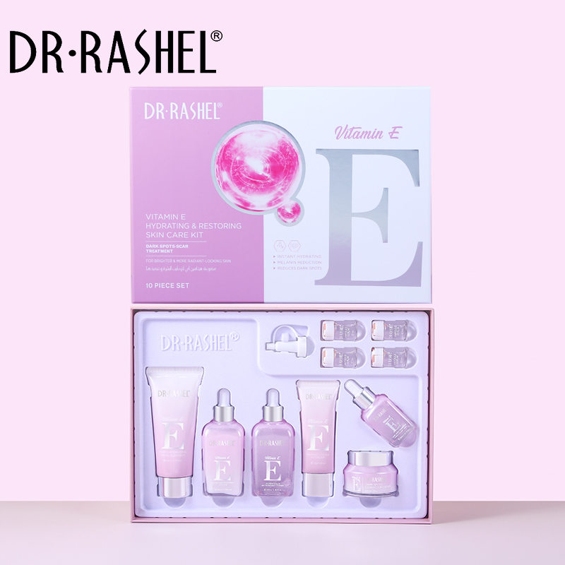 پک ویتامین ای E دکترراشل 10 عددی اورجینال ( پک مراقبت پوستی ) DR.RASHEL Vitamin E 10pcs SkinCare Set