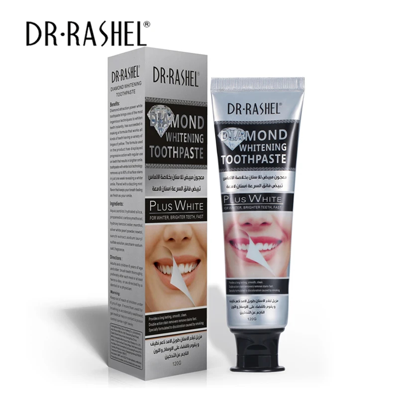 خمیردندان الماس دکتر راشل اورجینال 120 گرم DR.RASHEL Diamond Toothpaste