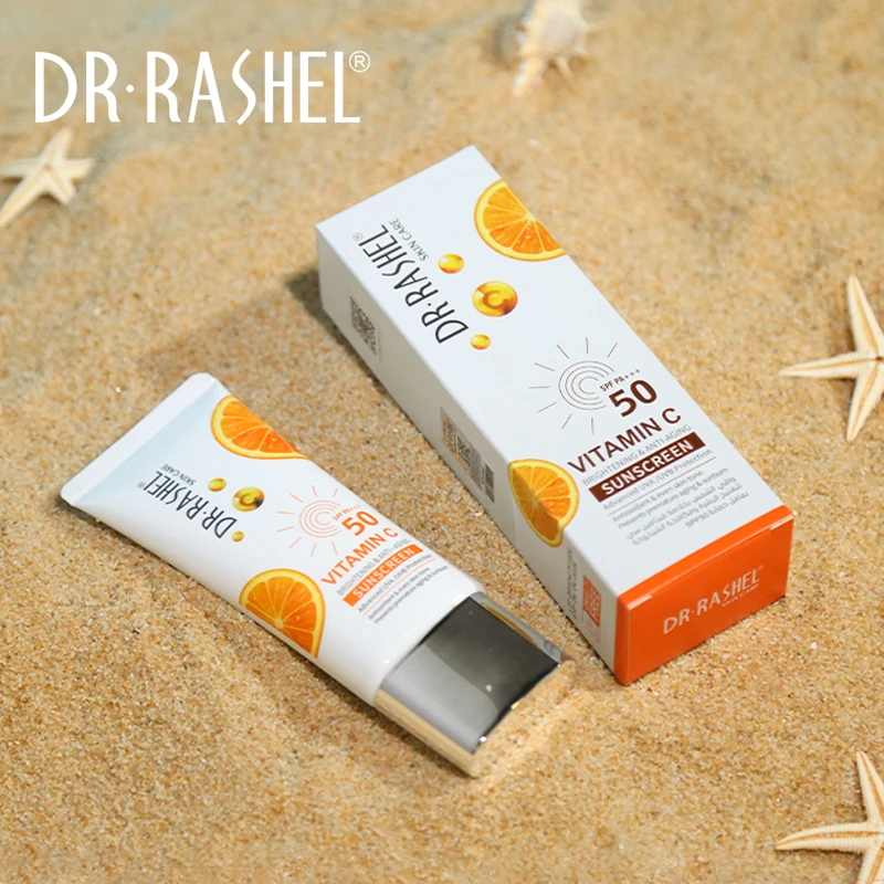 ضدآفتاب ویتامین سی دکتر راشل SPF50 حجم50گرم DR.RASHEL Vitamin C Sunscreen